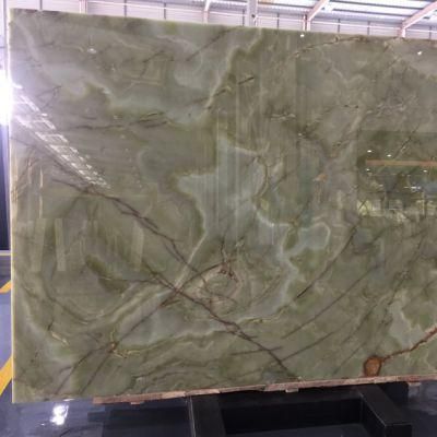 Green Polished Marble Slabs for Interior Flooring Wall Decoration