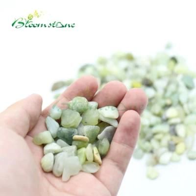 2021 New Products Pebble Decoration Polished Jade Green Pebbles for Plants