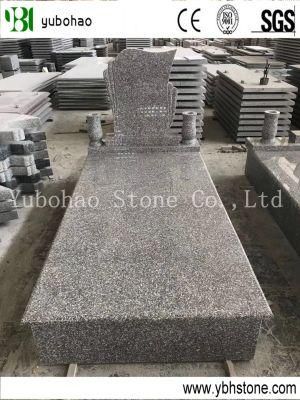 New G664/Polished Granite Upright Headstone for European Market