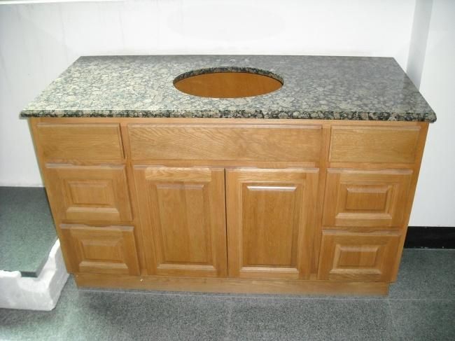 Discount Prefab Yellow Granite Bathroom Vanity Tops
