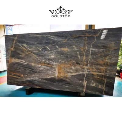 Dark Blue Bathroom Vanity Wall Panels Tiles Kitchen Cabinet Countertops Bar Counter Natural Luxury Stone Slab