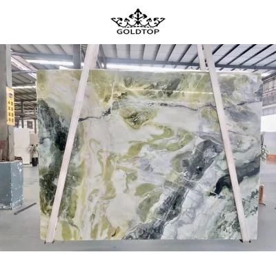 Natural Stone Polished/Honed Green Marble for Floor/Wall Slabs/Tiles/Countertops Interiors Decoration