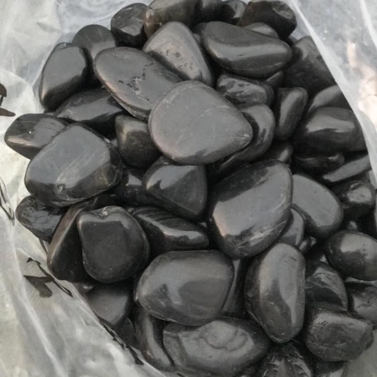 Cheap Price A Grade Black Color Driveway Pebble Stones