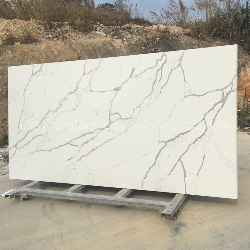Prefab Pure White/Calacatta White/Granite/Quartz Stone Vanity Top