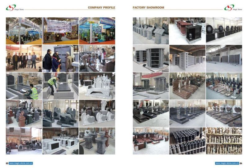 Wholesale Granite Material Open Book Headstone Carved Book Headstones