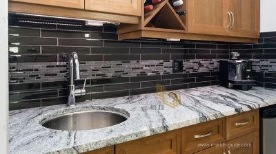 Natural Polished Viscont White Granite for Kitchen Island/Countertop