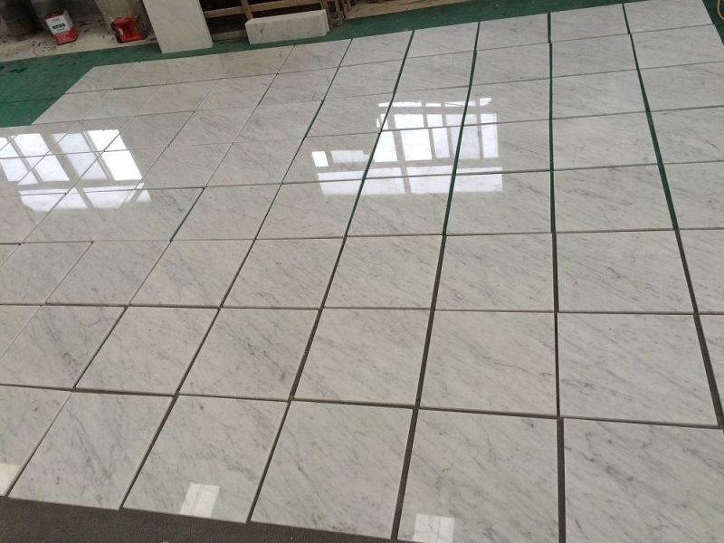 Italian Nature Stone Carrara White Marble Slabs for Interior Projects/Villas/Residents