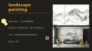 1200X2700X9mm Thin Big Porcelain Slab Sintered Stone for Background Wall, Kitchen, Dinner Countertop, Furniture Surface