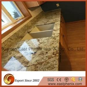 Surface Finished Polished Beige Granite Worktops Countertops