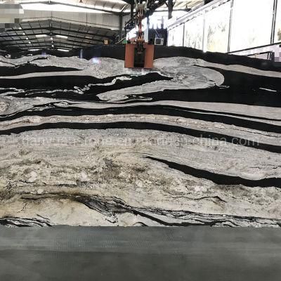 Titanium Classic Brazil Black Granite Slab for Countertop/Foor/Wall/Tops
