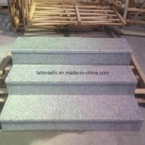 China Polished G603, Padang Light, Padang White Gray Granite Stair for Step/Riser