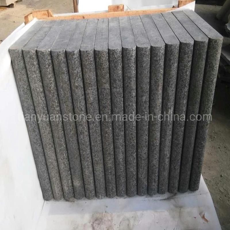 Flamed/Exfoliated Surface Black Diamond G684 Granite Stone Paving/Paver for Driveway/Walkway/Swimming Pool