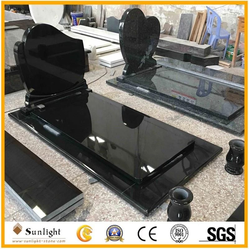 Absolute Black/Grey/Red/European/Russian/American Style Granite/Marble Tombstone with Custom Design M1 Style