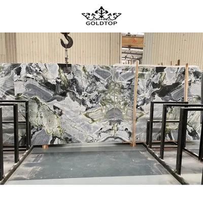 Strong Practicality Natural Stone Polished/ Honed Surface Bathroom/Kitchen /Living Room Countertop Ice Jade Marble for Home