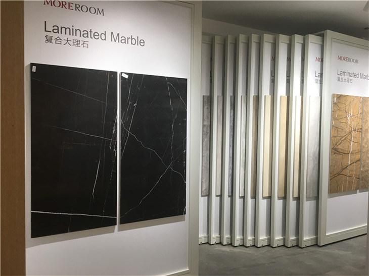 China Factory Grade a Laura Black Gold Veins Marble for Floor