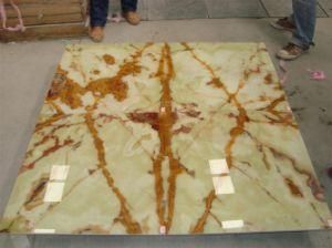 Green/White/Yellow/Black/Red/Blue Translucent Natural Stone Onyx for Background
