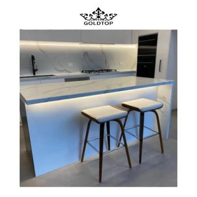 Artificial Stone Hot Sales Calacatta White Stone Slab Quartz Floor/Wall Tiles/Vanity/Countertop/Cabinet