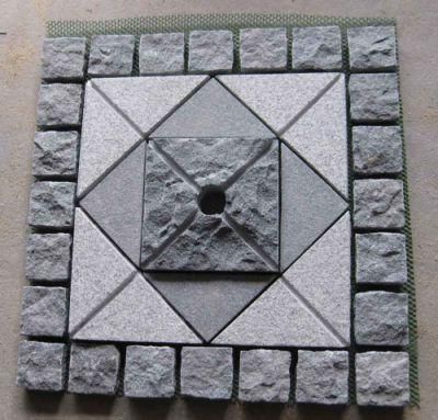 G684/G682natural Stone Granite Paving Stone on Mesh for Outdoor Street/Garden/Landcaping G603/G654
