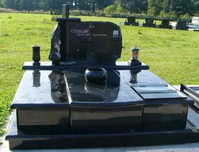 G332 Black Granite Europe Tombstone Monument Gravestone Headstone