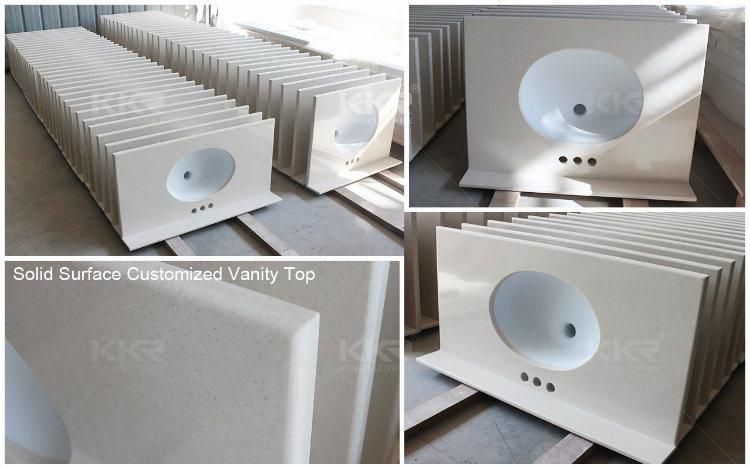 Wholesale Stone Marble Acrylic Resin Solid Surface Vanity Top for Bathroom