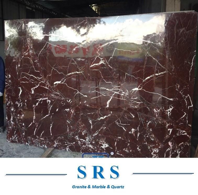 Natural Stone Rosso/Rosa Levanto Purple Color Marble for Projects, Distributing, Floor Tile, Border, Wall Skirting, Moulding