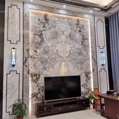 Grey/White Natural Slabs Marble for Floor/Wall/Kitchen/Bathroom/Countertops Decoration