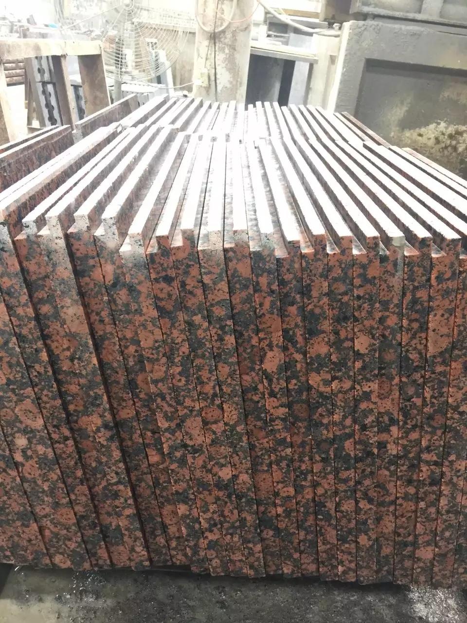 Polished Red Diamond Granite Slab Tiles, Countertops, Wall Tiles