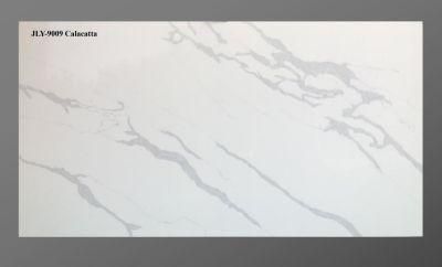 Colorful Quartz Slab and Tile Countertop Stairs