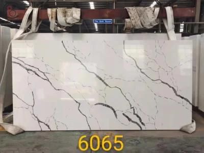 Top Quality Artificial Quartz Stone Slab with Beautiful Veins