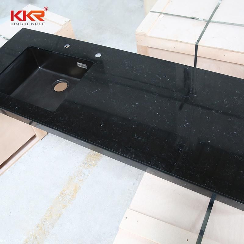Kkr 60′′ 2cm Thickness Quartz Marble Like Color Stone Kitchen Countertop