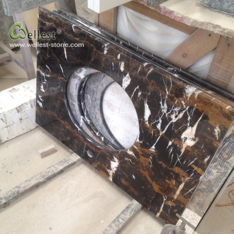 Brown Delicate Vanity Tops Countertops Table Tops Marble M815 Residential