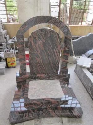 Red Europe America Customizing Heart Tombstone Angel Cemetery Headstones Monuments