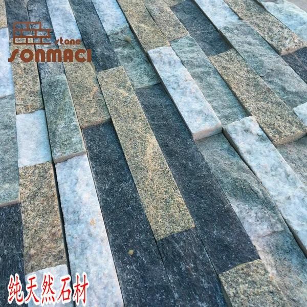 White Quartz Stacked Stone Veneer Wall Panel