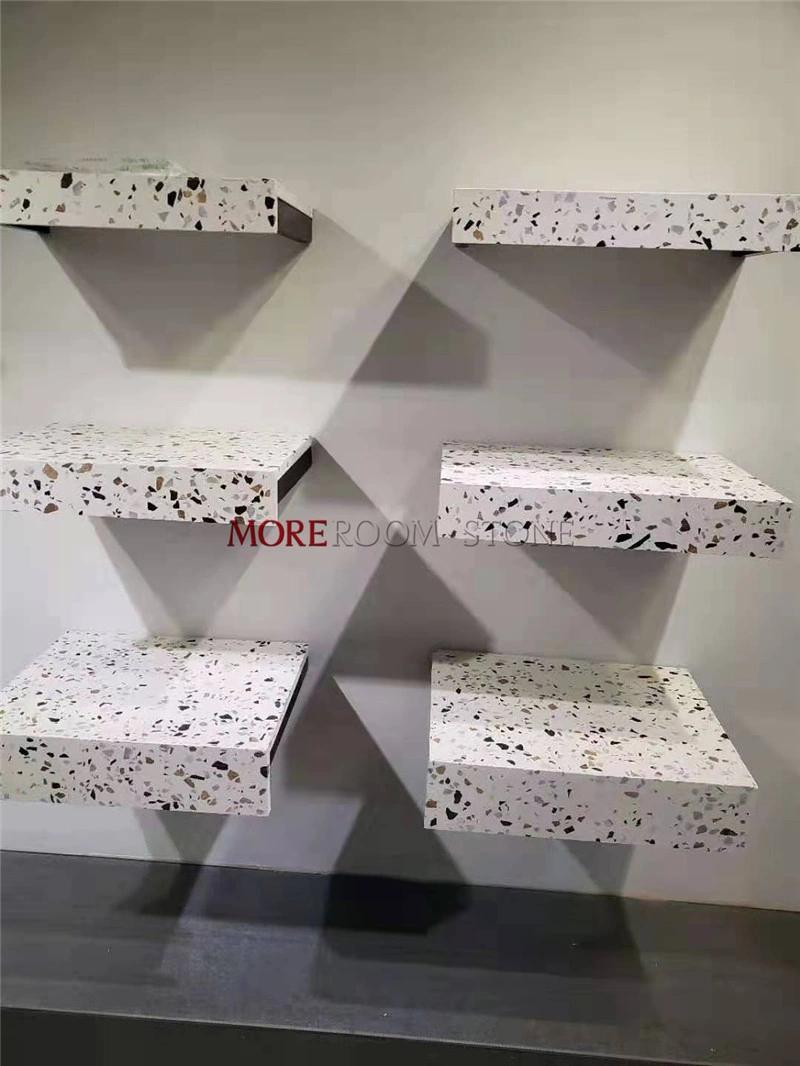 China Wholesale Price Articial Stone Polished Marble Chips Cement Terrazzo White