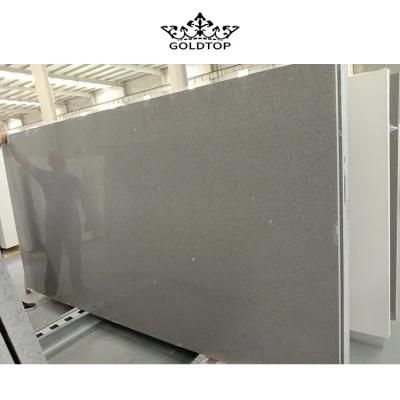 Grey/White/Black Color Sparkle/Crystal/Glass Artificial Quartz/Quarz/Quarzo Stone Slabs for Kitchen/Bathroom