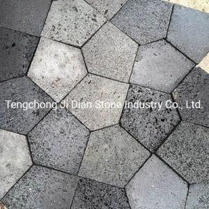 Random Crazy Paving Flagstone Irregular Lava Stone Patio Paver