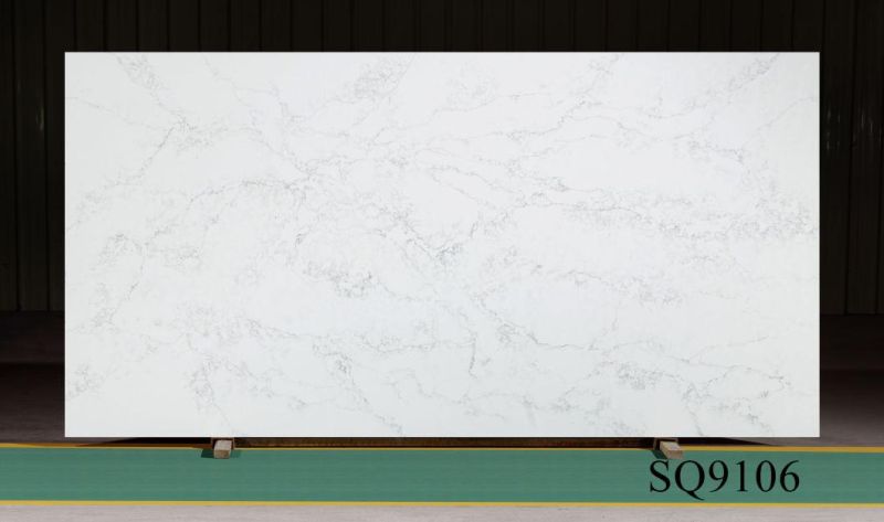 Where to Customized Calacatta White Quartz Stone Slabs for kitchen Countertops