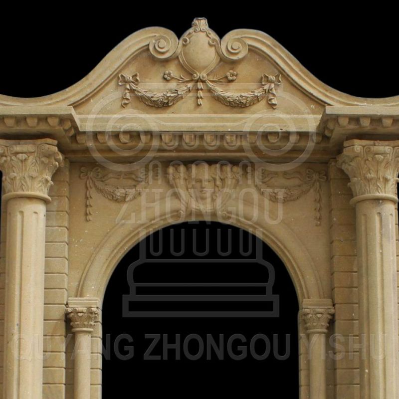 Carved Door Frames Made of Natural Marble and Sandstone, Window & Door Surround