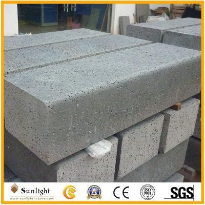Hainan Black, Grey Basalt Travertine Lava Stone for Paving /Kerb Stone