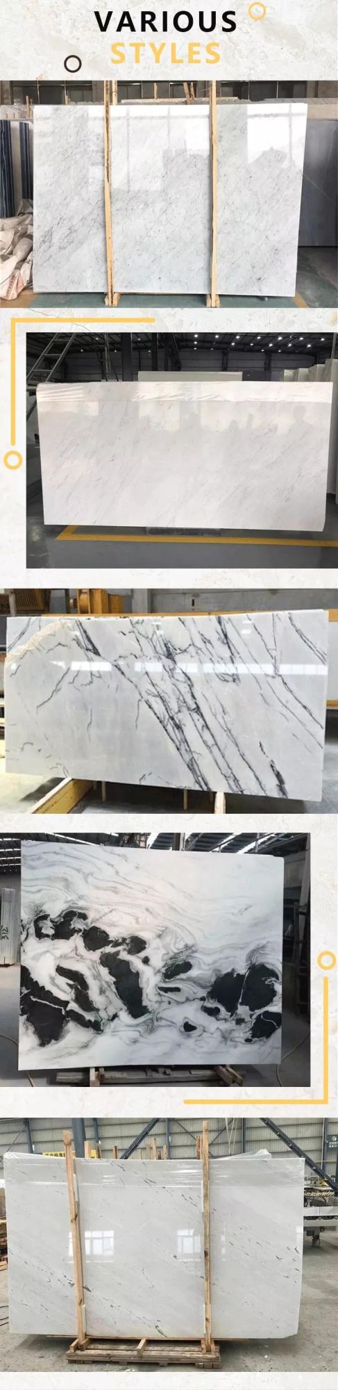 Hot Sale White Marble Floor Tiles and Marbles White Chinese Piedras Stone