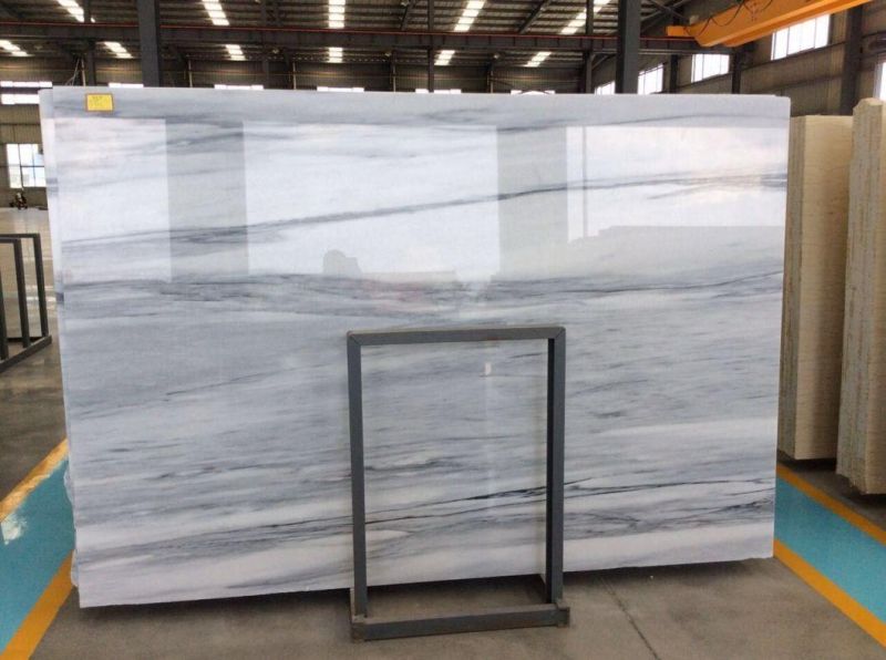 Polishing Natural Grey/White Marble Tiles/Slabs for Wall/Flooring/Mosaic Garden/Villa Project