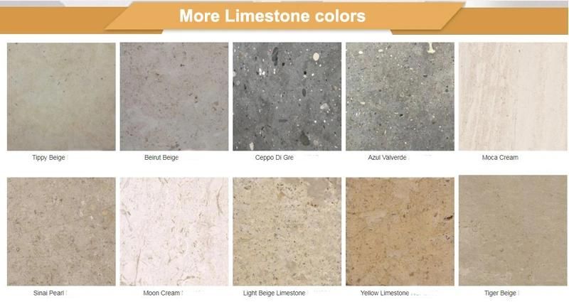 Polished/Honed Beige/White Moca/Jura Beige Limestone for Slab/Wall/Flooring Tile