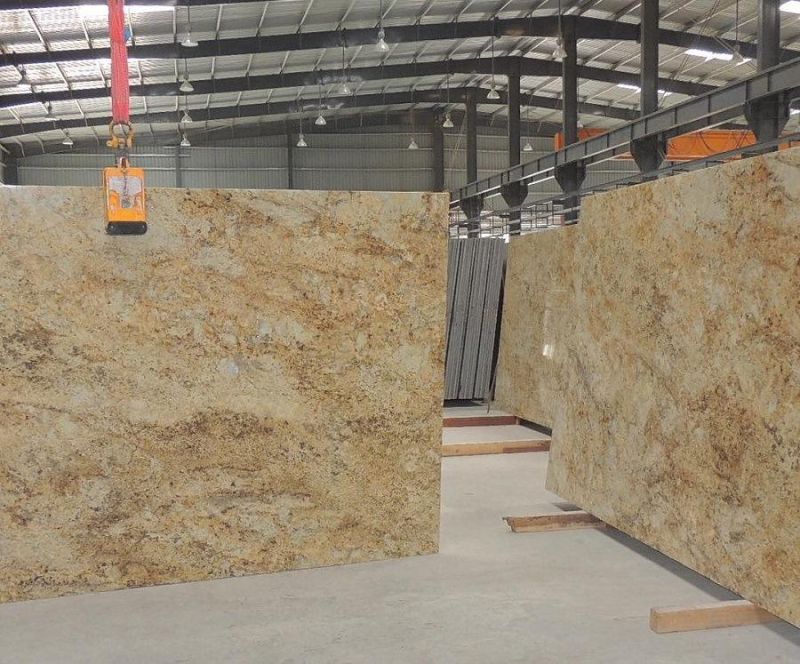 Colonial Gold Granite Slab for Kitchen Countertop