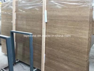 Travertine Noche Slabs with Straingt Vein (Coffee Travertine)