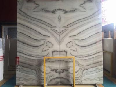 Natural Marble Slab Black Veins Marble Quarter Match Pattern for Background Wall Decor