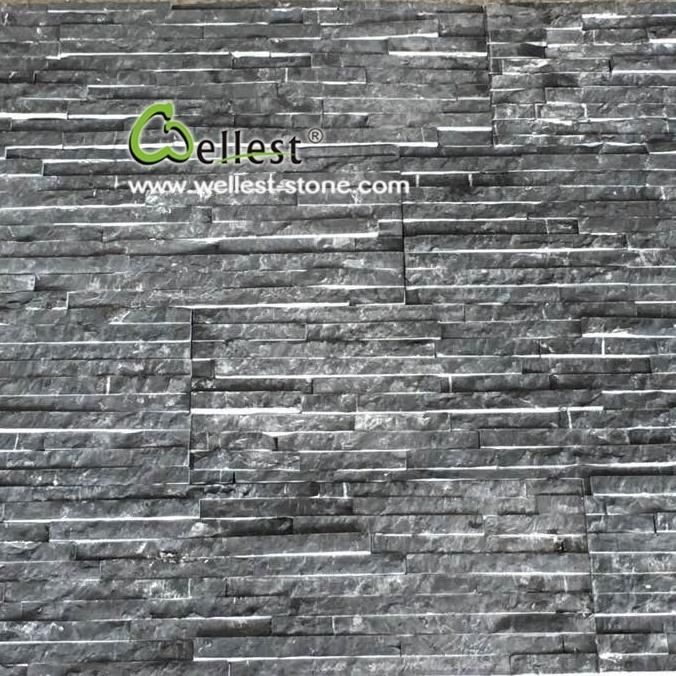 China M501 Black Marquina Marble Culture Stone for Wall Cladding