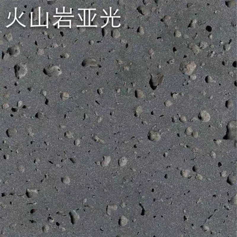 Grooved Line Chiseled Finished Surface Basalt Lava Andesite Stone Tiles for Wall Cladding
