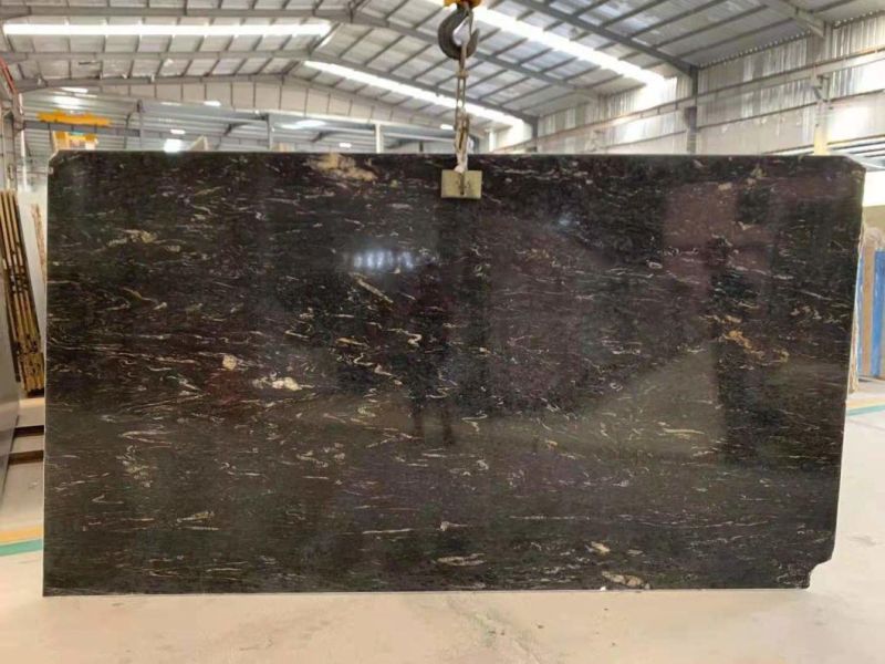 Building Stone of Black Marble for Flooring and Paving