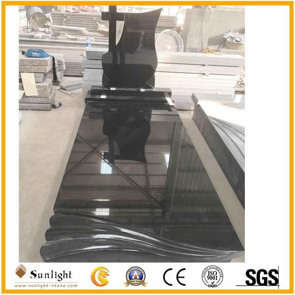 G654 Dark Grey European/Russian/American Style Granite/Marble Tombstone Design
