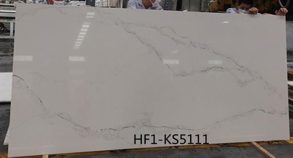 White Calacatta Quartz Slab Huge Discount Price